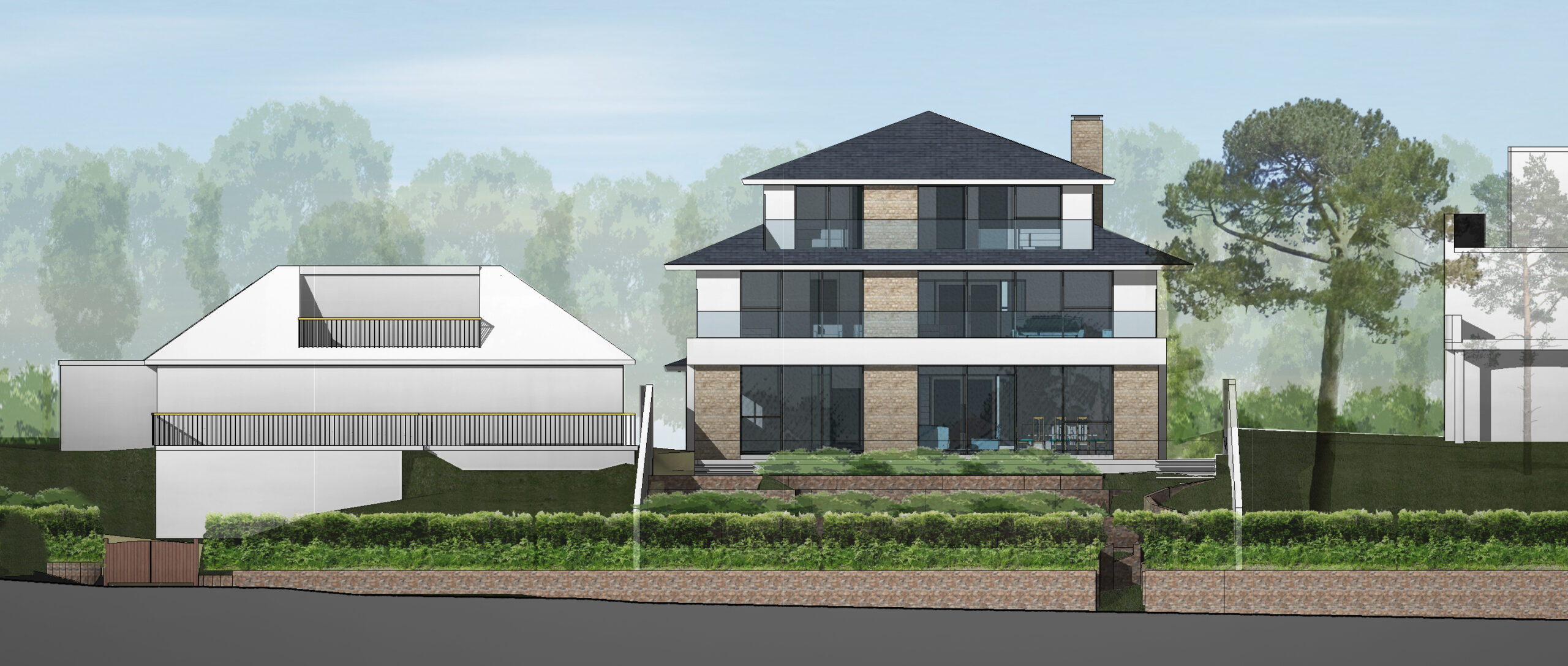 Planning approval Sandbanks Southwest Elevation