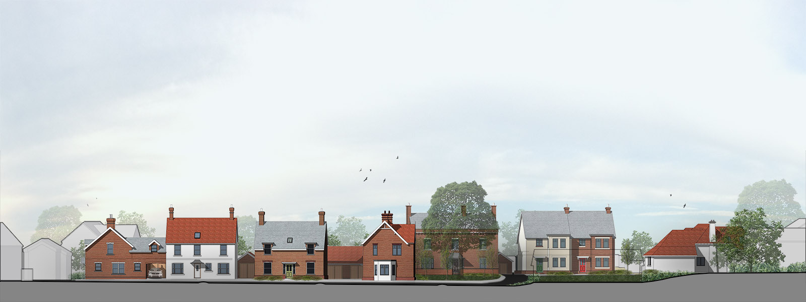planning approval milford on sea street scene